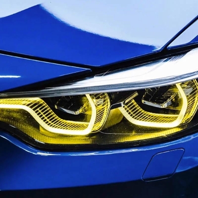 Andere kleur Citroen geel engelenogen DRL LED koplamp voor BMW F80 M3 F32 F82 M4 F36