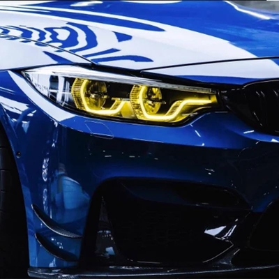 Andere kleur Citroen geel engelenogen DRL LED koplamp voor BMW F80 M3 F32 F82 M4 F36
