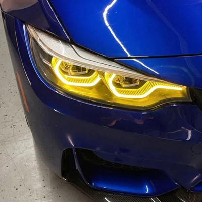 Andere kleur Citroen geel engelenogen DRL LED koplamp voor BMW F80 M3 F32 F82 M4 F36