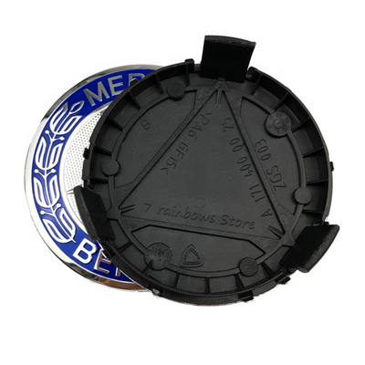 Zwart Blauw 75 mm wielwiel Hub Caps Wiel Centrum Caps Voor Mercedes Benz A1714000025
