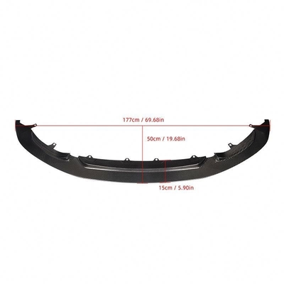 100% getest GT4 stijl droog koolstof voorbumper lip voor BMW F80 M3 F82 F83 M4 CS GTS
