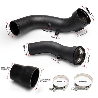 6061 Aluminium Luchtinlaat Turbo Charge Pipe Intercooler Koeling Pipe slang Kit Voor BMW
