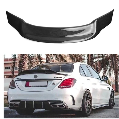 100% getest koolstofvezel achter spoiler voor Mercedes Benz Classe W205 Sedan 2015-2019