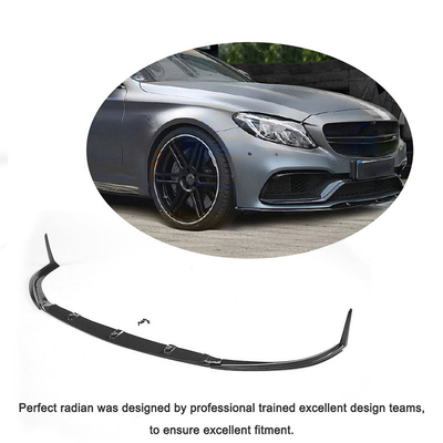 Carbon Fiber Car Front Lip Voor Mercedes Benz C63 Edition1 AMG 2-deurs 2015-2019 C205