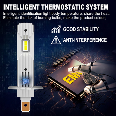 10 watt LED-koplampen 10000Lm H8 H10 H7 H1 H11 H16 9005 9006 9012 Met LED-lampen