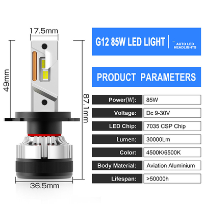 G12W-H4/H19 Automatisch verlichtingssysteem H7 H11 H4 Led koplampen gloeilamp 9006 Koplamp Led-lamplampen voor auto's