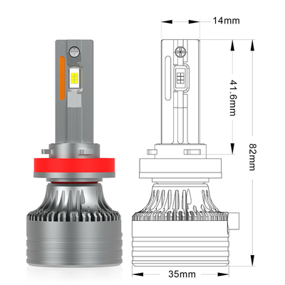 Waterdichte IP65-LED-koplampen voor universele auto's H1 H4 H19 H7 H18 H8 H11 9005 9006 9012