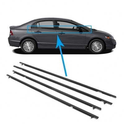Grote voorraad rubberen autodeur weerstrook voor Honda Civic 72950-Sna-A01 72910-Sna-A01