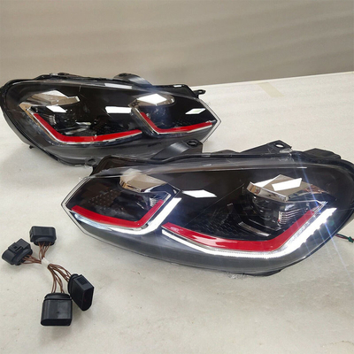 Jaar 2009-2013 Golf 6 Gestoorde VW VI koplampen met halogeen naar Xenon/LED aanpassing