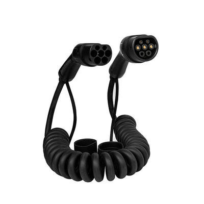 16A 3Fase Black EV Charger Mode Niveau 3 Elektrische EV-oplaadkabel voor elektrische auto's