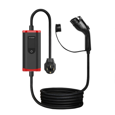 Draagbare IP65 8A-32A verstelbare type 1 EV-auto-oplader met 2000V Voltage