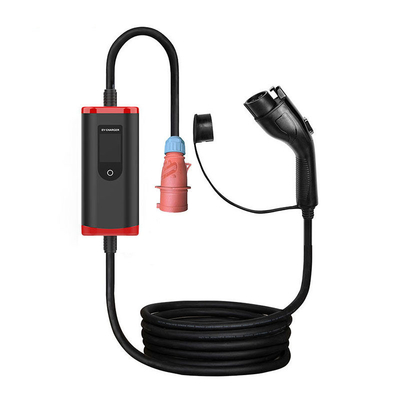 Draagbare IP65 8A-32A verstelbare type 1 EV-auto-oplader met 2000V Voltage