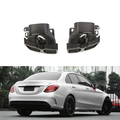Andere jaar droog koolstofvezel W205 Tail Muffler uitlaatpijpen voor Mercedes Benz W213 W218 W222 GLE GLC CLA 2019