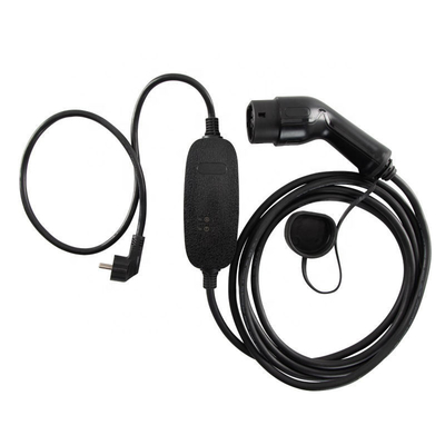 Draagbare EV-oplader modus 2 IEC 62196 Vaste wisselstroom 8A tot 16A voor het opladen van batterijen voor elektrische auto's