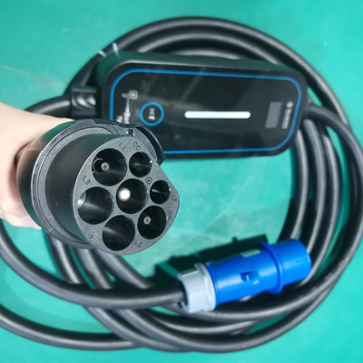 GBT Draagbare EV-laadmachine Type1/Type2 Elektrische voertuigen met 16A/32A instelbare stroom
