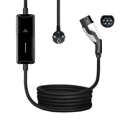 Oem Portable EV Car Fast Charging Cable met 5x6.0mm2 2x0.5mm2 Cable Spec