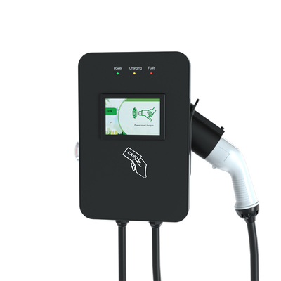 Europese standaard 7 kW elektrische voertuigoplaadmachine met touchscreen
