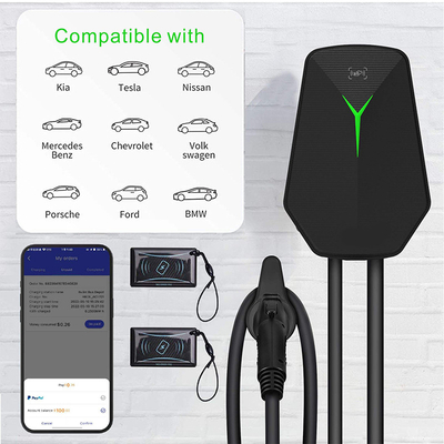 Wallbox Type 2 EV Wandlader 32A 400V AC Laadstation Laadpunt 7KW Parkeerplaats