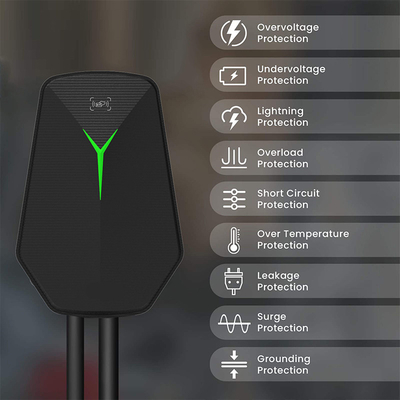 Wallbox Type 2 EV Wandlader 32A 400V AC Laadstation Laadpunt 7KW Parkeerplaats