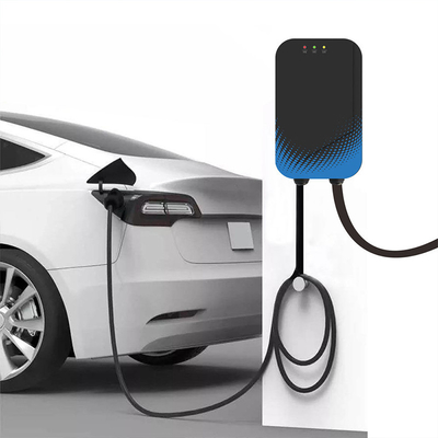3.5 inch LCD-scherm elektrisch laadstation met app-ondersteuning en 7kW-uitgang