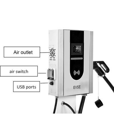 GBT-type Fast EV Charger DC Wall Charger met nominale stroom 0-200A Uitgangsvermogen 20 kW