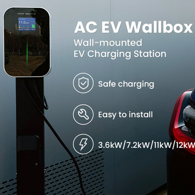 IP66 waterdichte 16A 3-fase type 2-oplaadstations op de vloer voor 11 kW EV-laadmachine