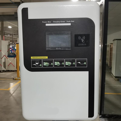 3.5 inch LCD display 60KW EV wandlader Wallbox AC Wall Mount Car Charging Station
