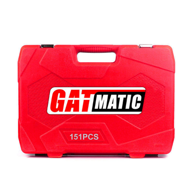Autoreparatie 151PCS Autotoolbox 12pt 6pt Socket Set Tool Kits Autoreparatie gereedschappen