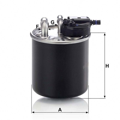 Brandstoffilter A6420906352 6420906352 WK820/15 Zwart voor vervanging/reparatie