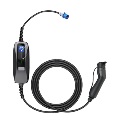 32A Type1/Type2 Draagbare EV-oplaadbus voor Nissan LEAF-oplaadkabels Zwart