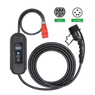 Grote gunstige IEC 62196 Type 2 Autolader 16A 400V AC Mode 2 Laad EVSE 11KW