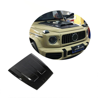 Mercedes-Benz G-Klasse G500 G550 AMG 2019 Glanz Zwart Carbon Fiber Motor Hood Cover