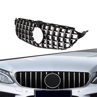 ABS voorste bumper mesh grill GT type auto voorste grill grill voor C-CLASS W205 2014-2018
