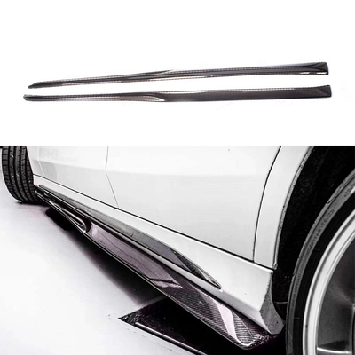 2013-2021 Carbon Fiber Side Skirts Extension Splitter voor Mercedes Benz W205 C205 Sport