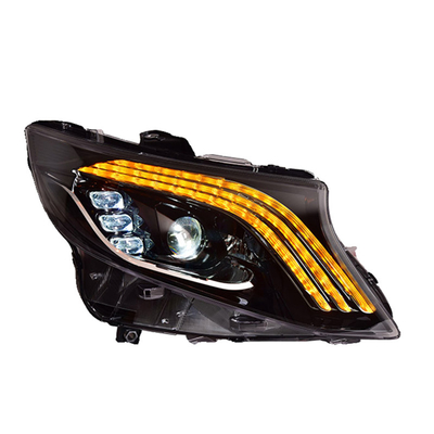 12V LED-koplampen voor Mercedes-Benz Vito Modified Maybach Style DRL inbegrepen