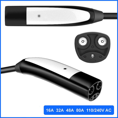 16A 32A 48A 50A 80A Draagbaar elektrisch oplaadstapelkabel met NACS TESLA standaard stekker