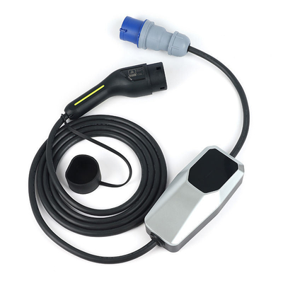 Eenfasige draagbare EV-oplader met uitgangsstroom 6A-8A-10A-13A-16A-20A-24A-32A