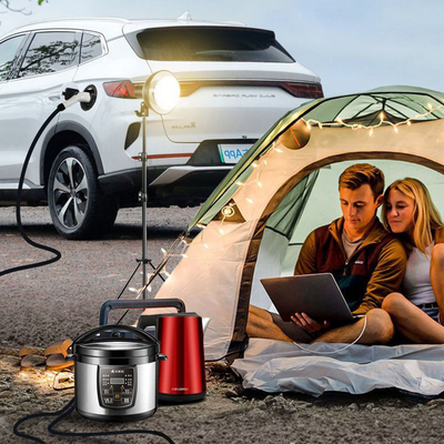 220V 4Kw draagbare elektrische voertuigen ontladingspistool ontlading met stopcontact ABS-schelp