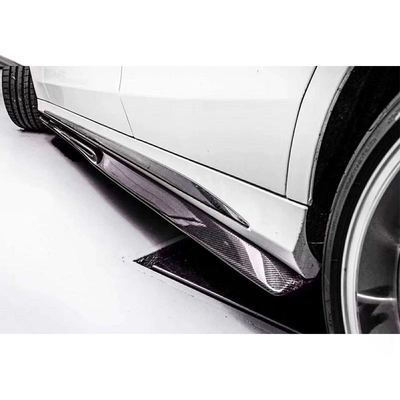 225*20*24 cm Carbon Fiber zijdescherming zijdekleding voor Mercedes Benz W205 C205 Sport