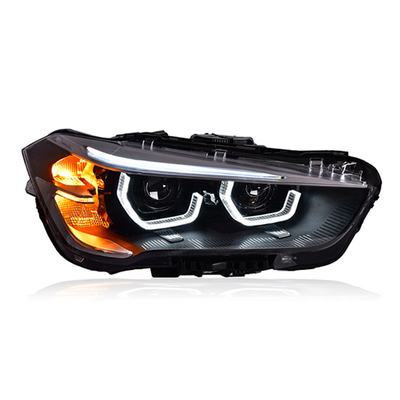 12V koplamp Montage Gemodificeerde Lepel Daglicht LED Laserlens Voor BMW X1