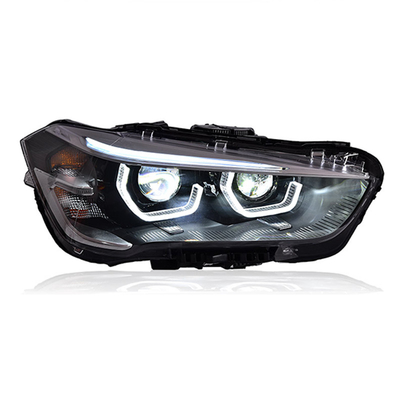 12V koplamp Montage Gemodificeerde Lepel Daglicht LED Laserlens Voor BMW X1