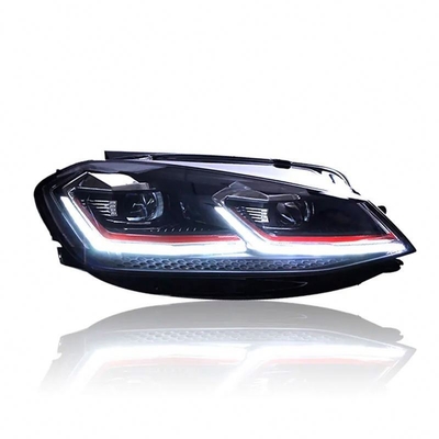 VW Golf 7 Mk7 2013-2020 Full LED koplamp Rode streep Dynamische complete lamp assemblage