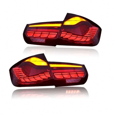 Dragon Scale Look LED Streamer Achterlicht Gemodificeerd gemaakt voor BMW 3-serie F30 F35 13-15