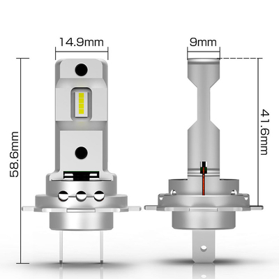 Generatie 72W 8000Lm H7 LED koplamplamp voor 6000K kleurtemperatuur autoverlichting