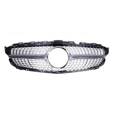 Zilveren Zwarte Plastic Car Front Bumper Diamant Raster voor Mercedes W205 OEM 2058881260