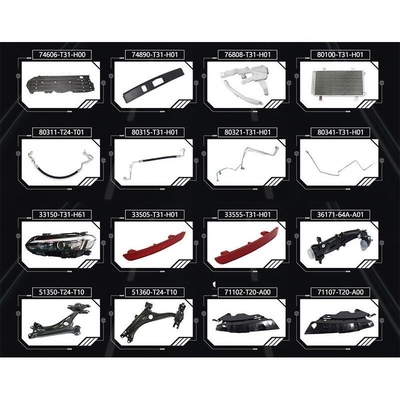 Aluminium autoonderdelen Accessoires voor Honda Civic 2020 2021 2022 2023 Doel Reparatie