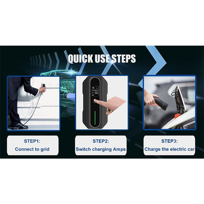 30A 3,5 kW draagbare elektrische elektrische auto EV-oplader met andere interface standaard