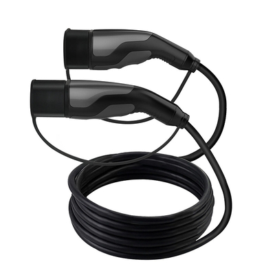 Draagbare laadkabel voor elektrische voertuigen type 2 LEC 62196-2 Type Plug Connector Zwart