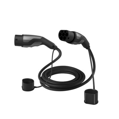 Draagbare laadkabel voor elektrische voertuigen type 2 LEC 62196-2 Type Plug Connector Zwart