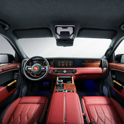 Elektrische achterruit Luxe Gasoline Hongqi Ls7 4.0T V8 Suv 6 zitplaatsen Auto brandstofvoertuigen